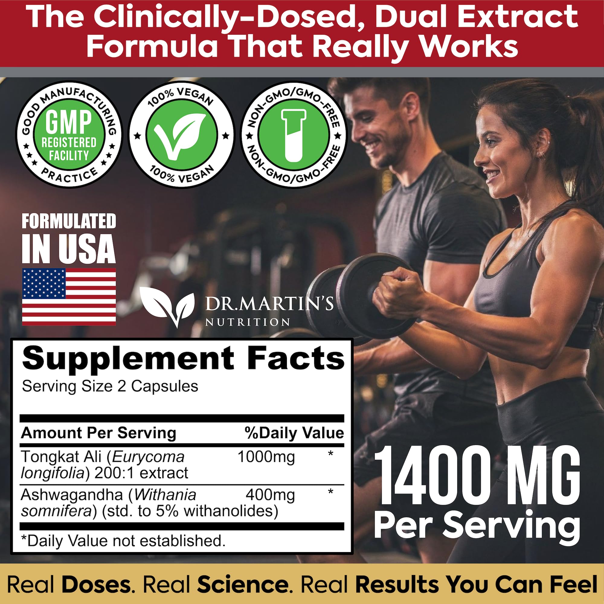 DR. MARTIN'S NUTRITION Dual-Adaptogen Supplement 200g lifestyle scene