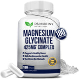 DR. MARTIN'S NUTRITION Magnesium Glycinate 180 vegan capsules front view