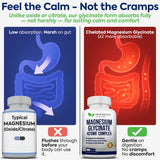 DR. MARTIN'S NUTRITION Magnesium Glycinate capsules on a wooden surface