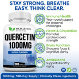 DR. MARTIN'S NUTRITION Quercetin 1000mg supplement side view