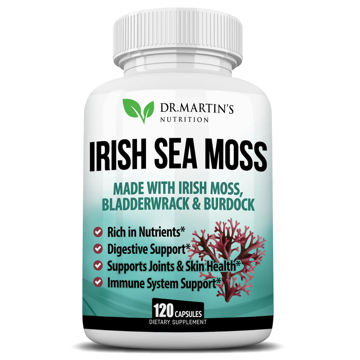 DR. MARTIN'S NUTRITION Sea Moss Trio Capsules front view