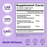 Dr. Matthew Ashwagandha Supplement capsules in a hand