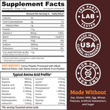 Dr. Matthew Chocolate Collagen Protein Powder with a measuring scoop