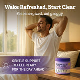 Dr. Matthew magnesium glycinate sleep supplement 240g powder in a glass of water