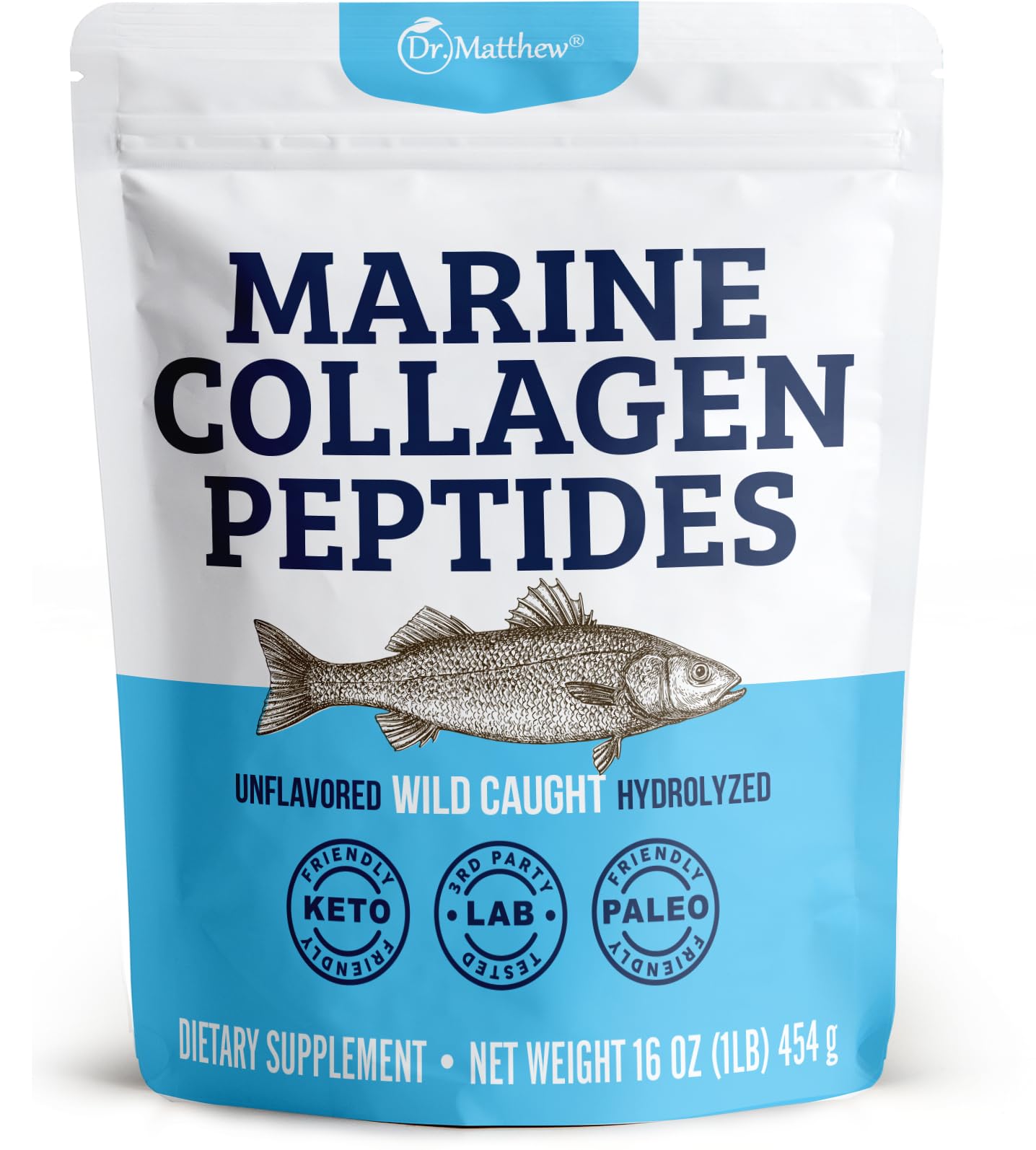 Dr. Matthew Marine Collagen Powder 481g front view