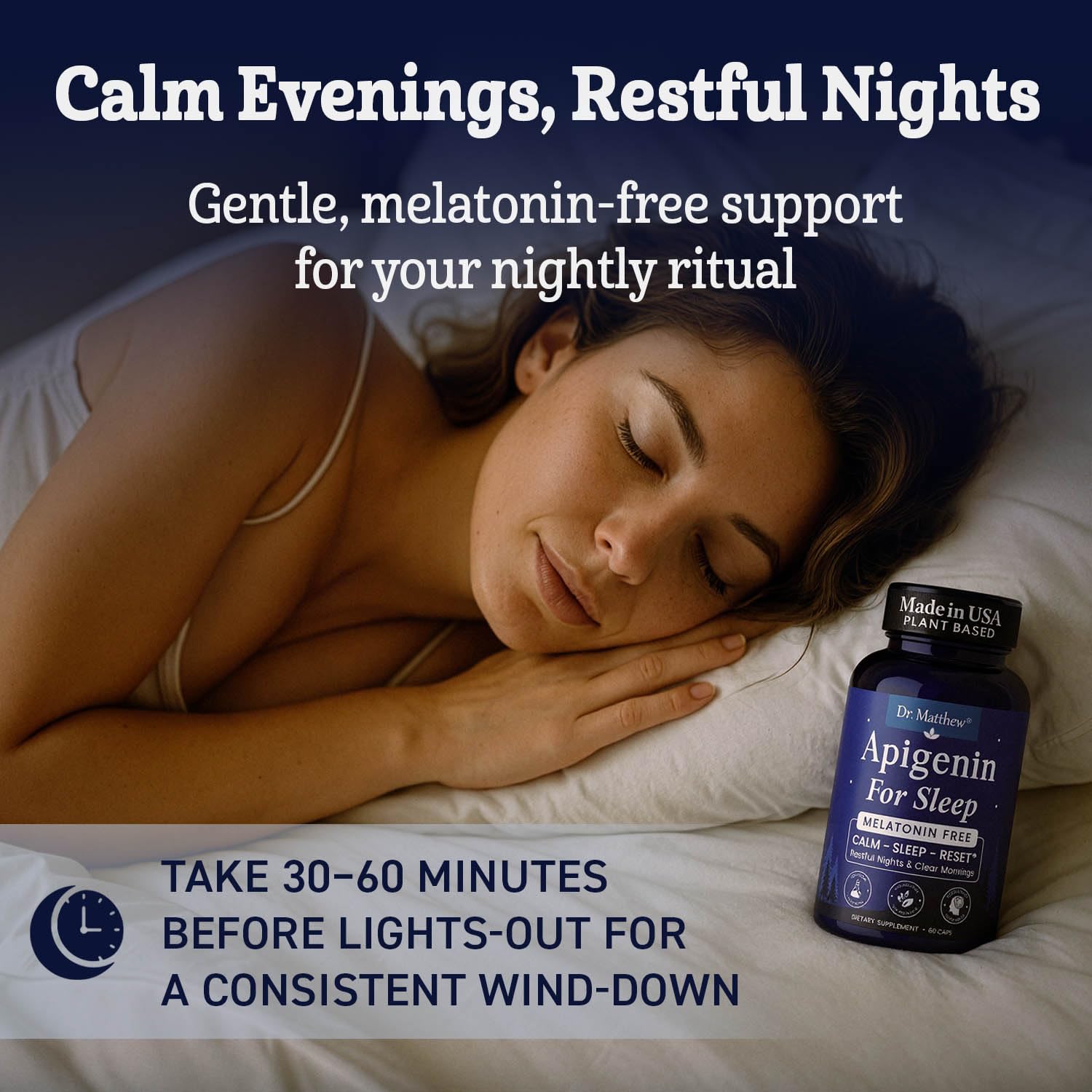 Dr. Matthew Sleep Supplement 32g side view