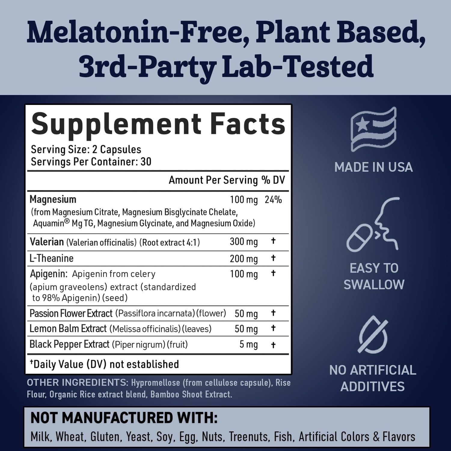 Dr. Matthew Sleep Supplement with a glass of water