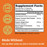 Dr. Matthew Turmeric Curcumin 1000mg Capsules side view