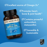 Dr. Mercola Antarctic Krill Oil 1000mg nutrition facts label