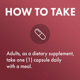 Dr. Mercola Astaxanthin capsules in a hand