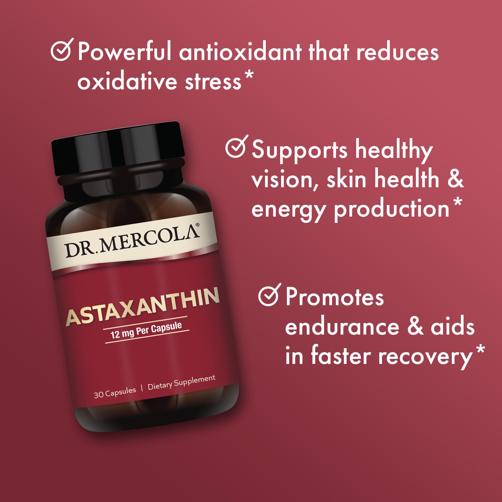Dr. Mercola Astaxanthin capsules packaging