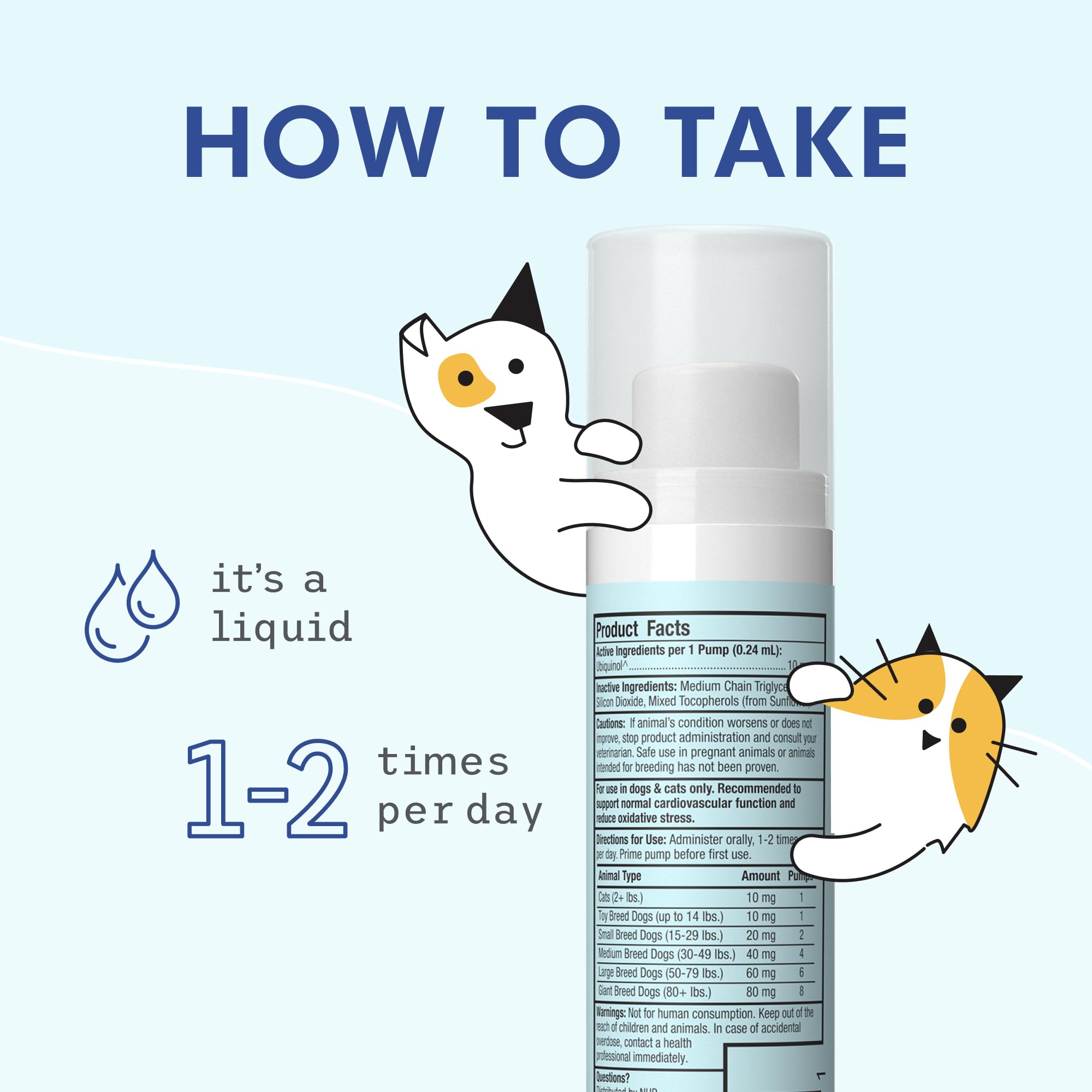 Dr. Mercola Bark & Whiskers Ubiquinol Liquid Pump ingredients list