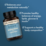 Dr. Mercola Biothin Berberine with Chromium capsule close-up