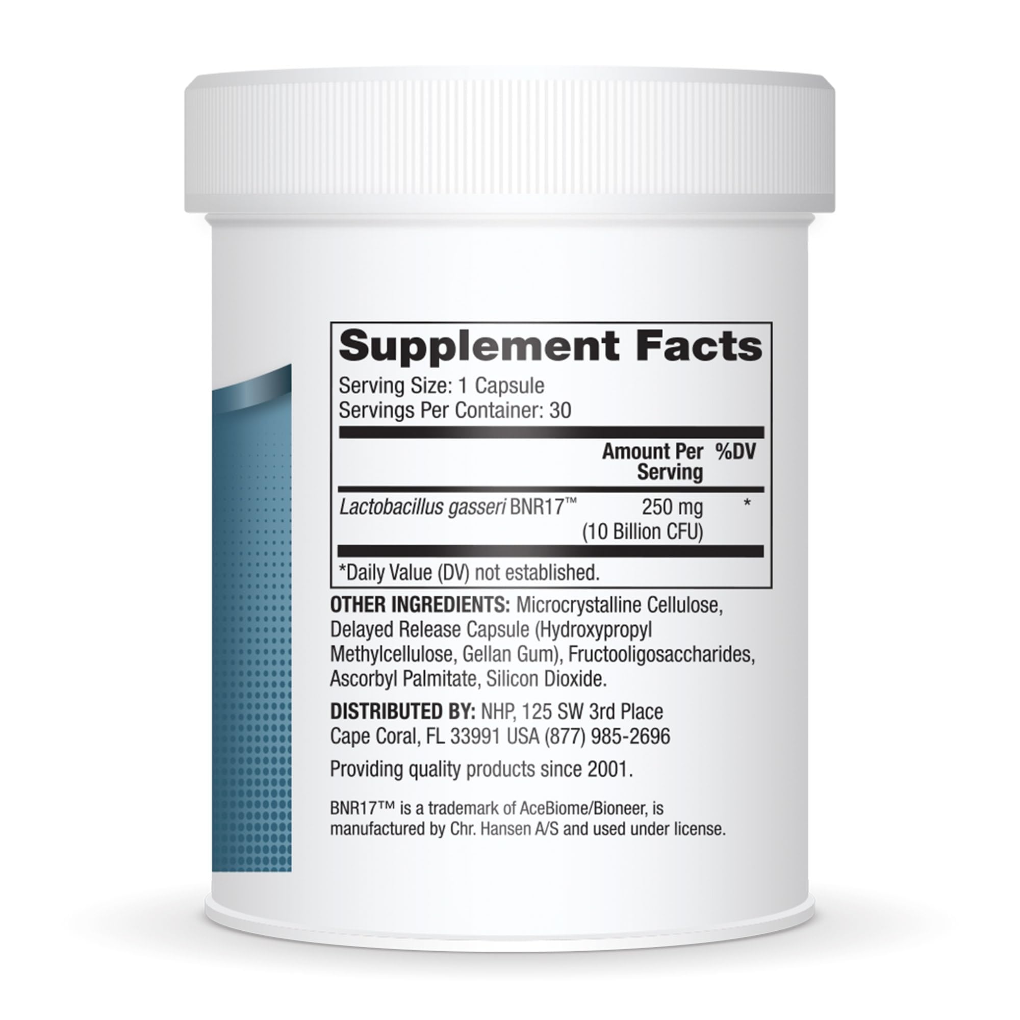 Dr. Mercola Biothin Probiotic Supplement side view