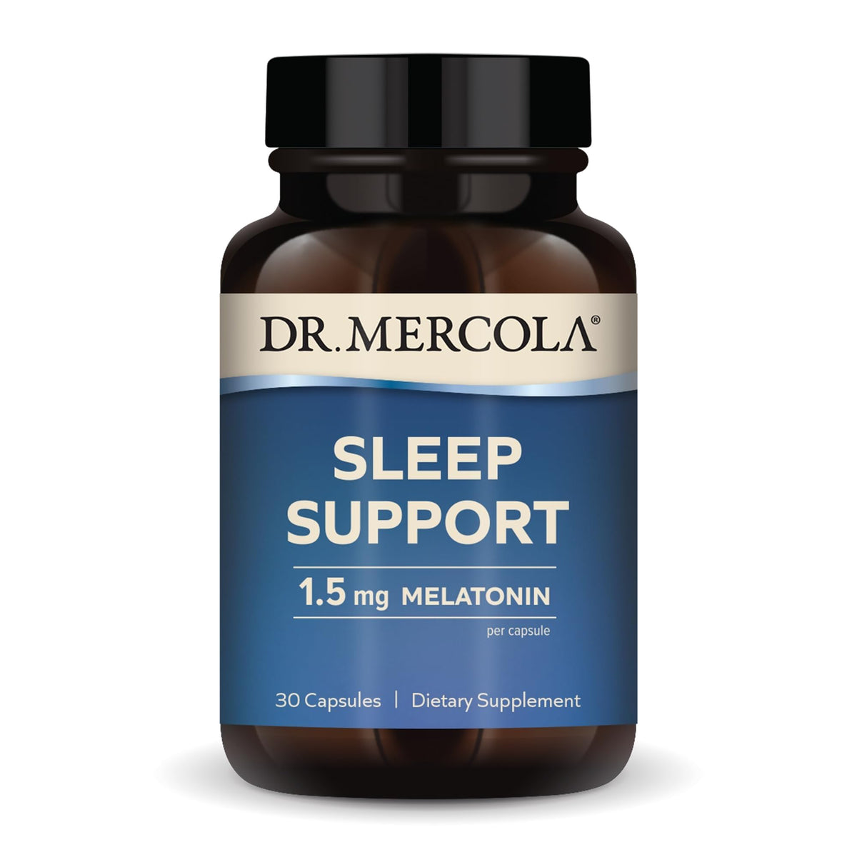 Dr. Mercola Capsules 10mg Melatonin front view