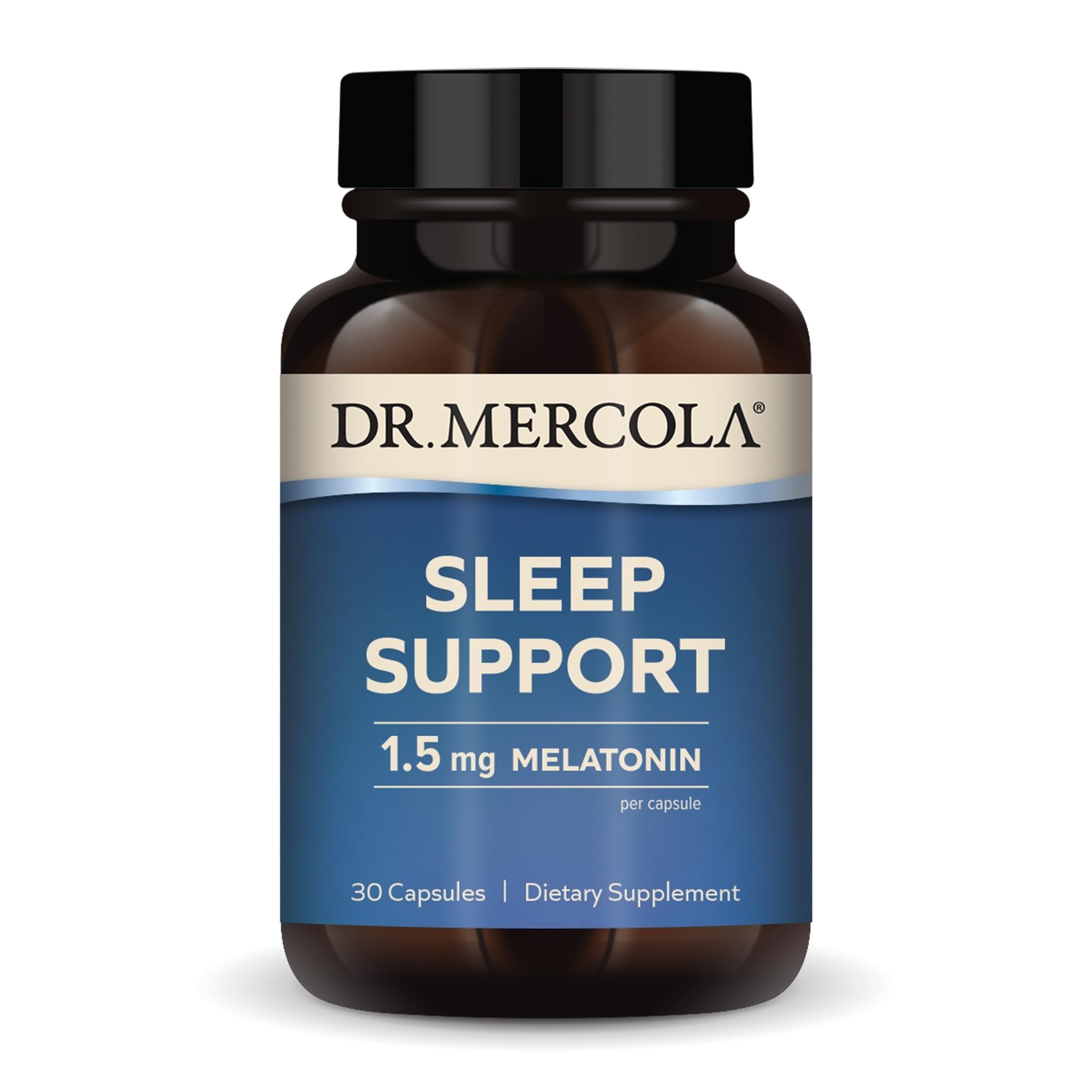 Dr. Mercola Capsules 10mg Melatonin front view