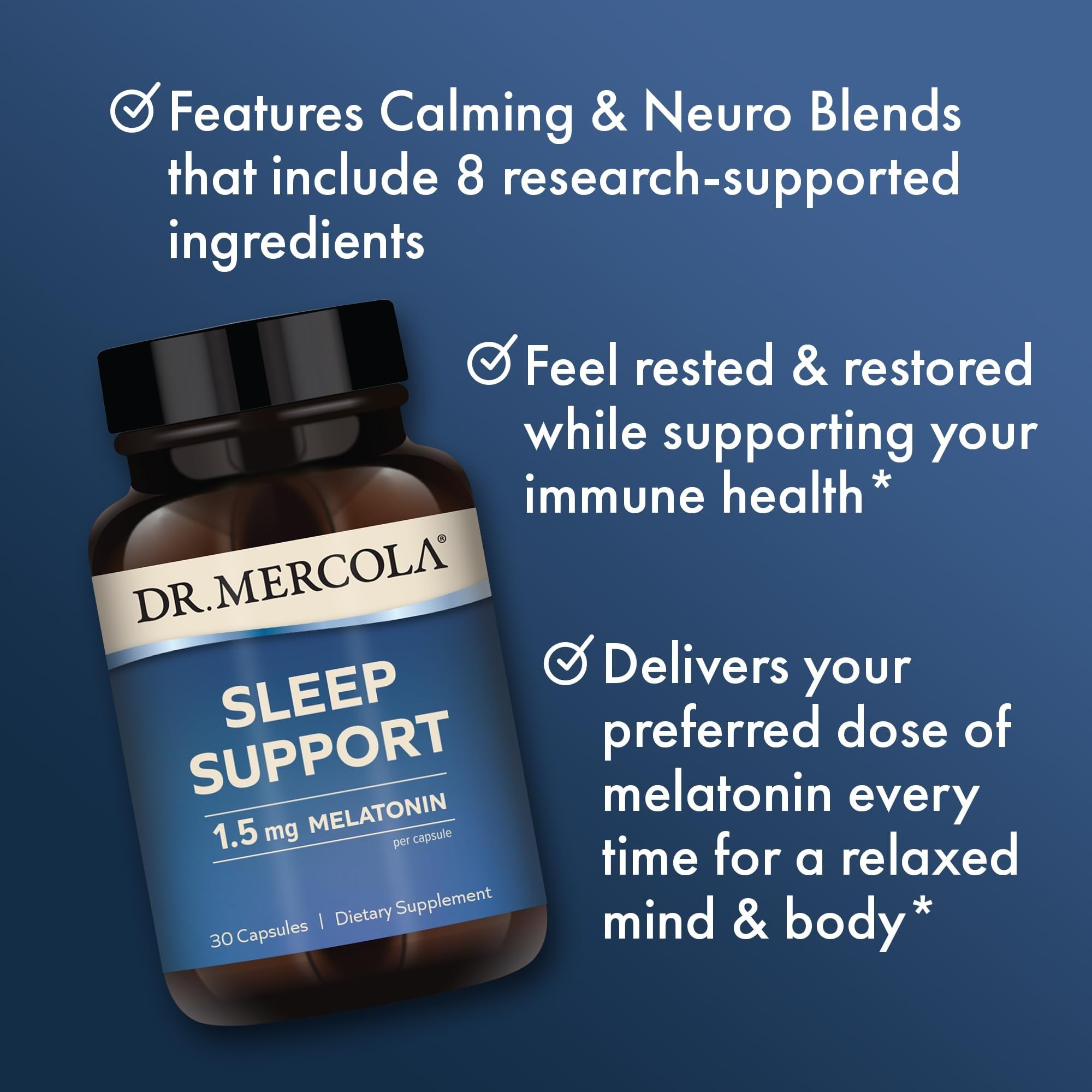 Dr. Mercola Capsules 10mg Melatonin ingredients list