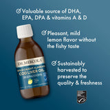Dr. Mercola Cod Liver Oil 322g with organic lemon oil