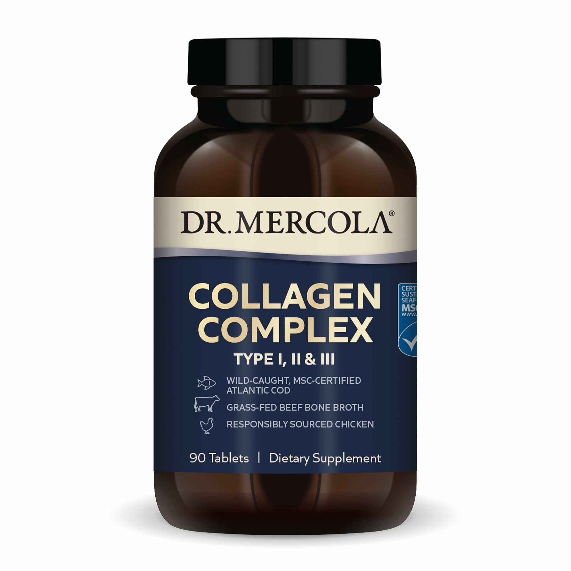 Dr. Mercola Collagen Complex 290g front view with packaging