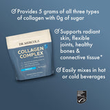 Dr. Mercola Collagen Complex Powder mixed in a glass of water