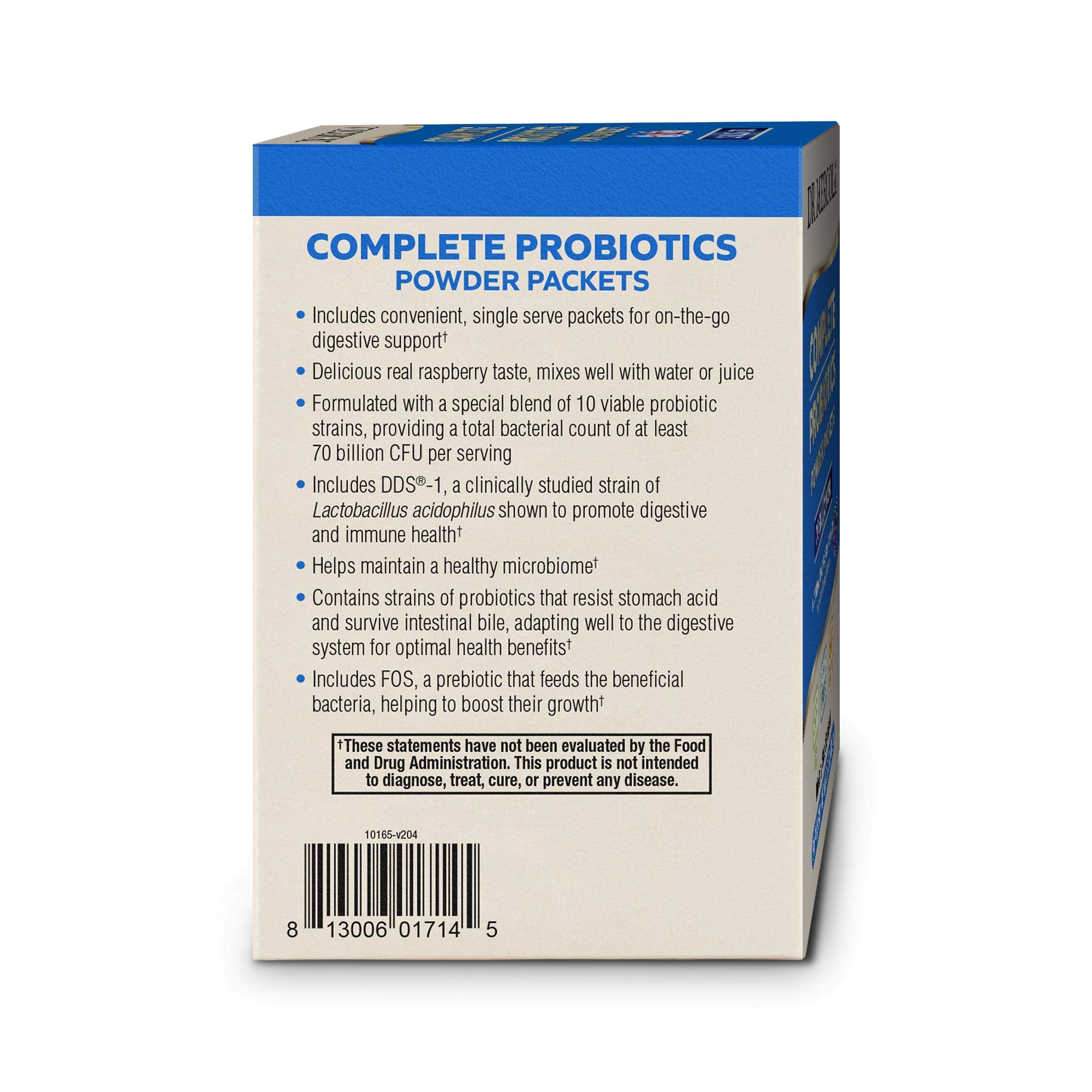 Dr. Mercola Complete Probiotics Powder Packets lifestyle scene with a glass of water