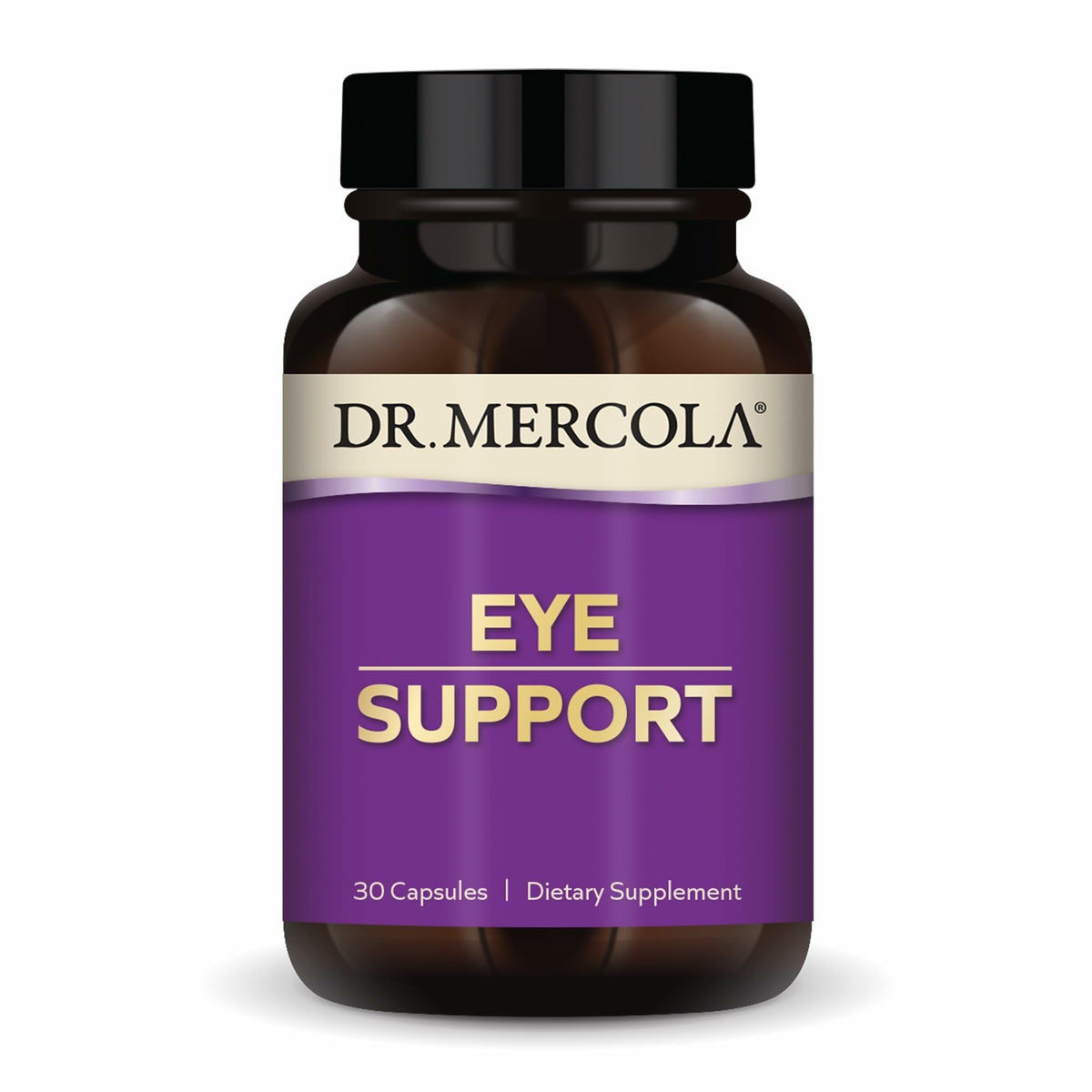 Dr. Mercola Eye Support Lutein 50mg capsules front view