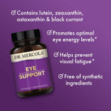 Dr. Mercola Eye Support Lutein 50mg capsules with packaging