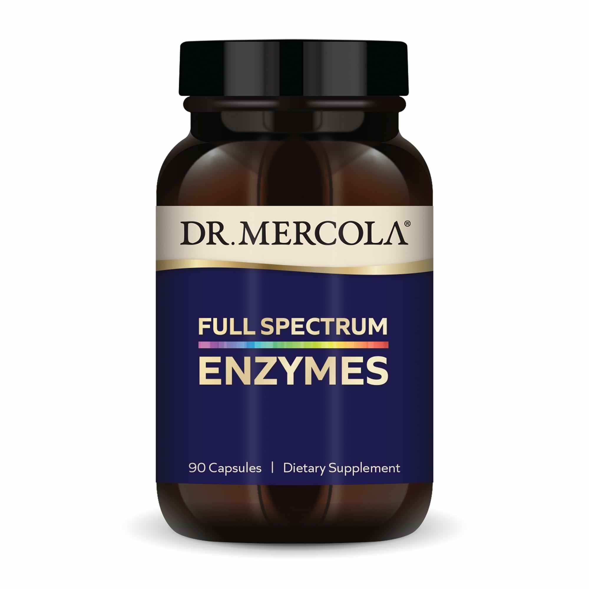 Dr. Mercola Full Spectrum Enzymes 100g front view