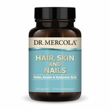 Dr. Mercola Hair, Skin & Nails Supplement front view with 90 capsules
