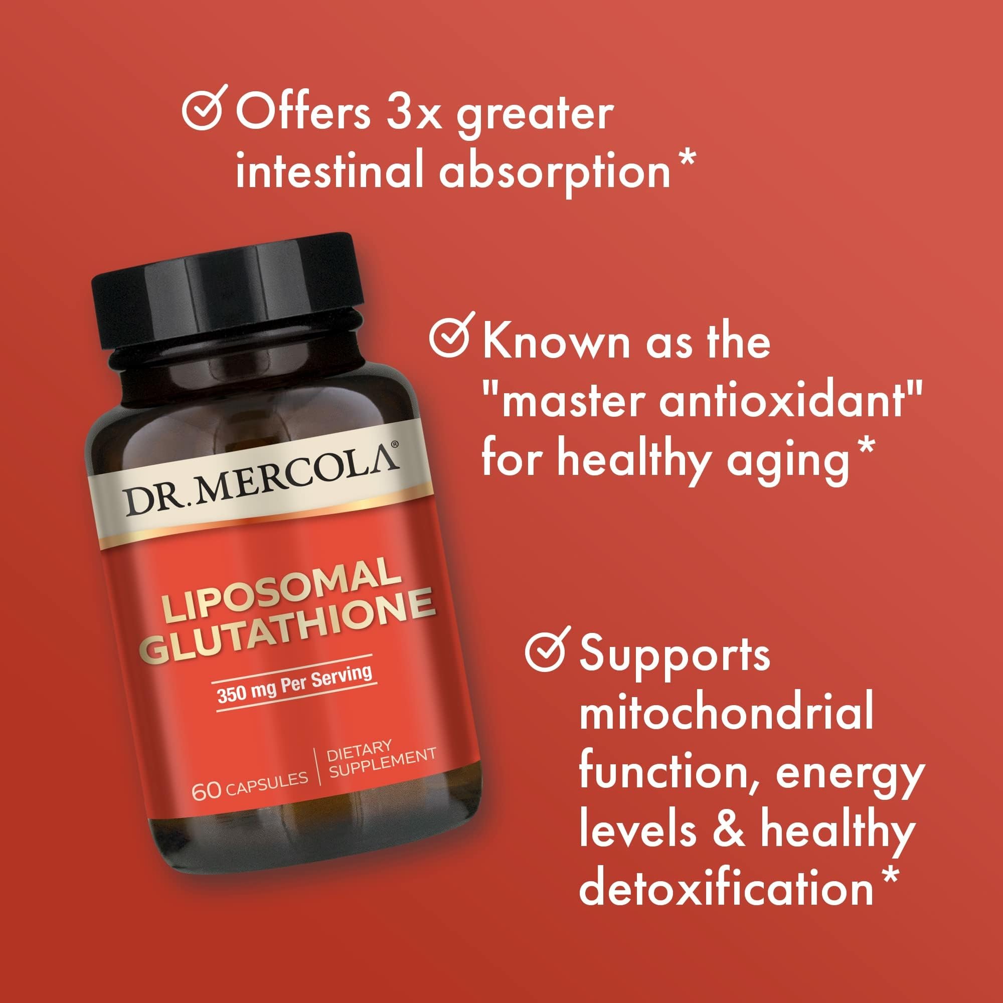 Dr. Mercola Liposomal Glutathione Supplement ingredients list