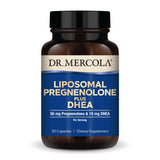 Dr. Mercola Liposomal Pregnenolone Plus DHEA 50mg 10mg capsule front view