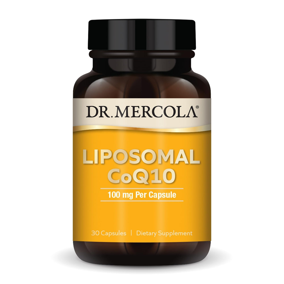 Dr. Mercola Liposomal Ubiquinol CoQ10 100mg bottle front view