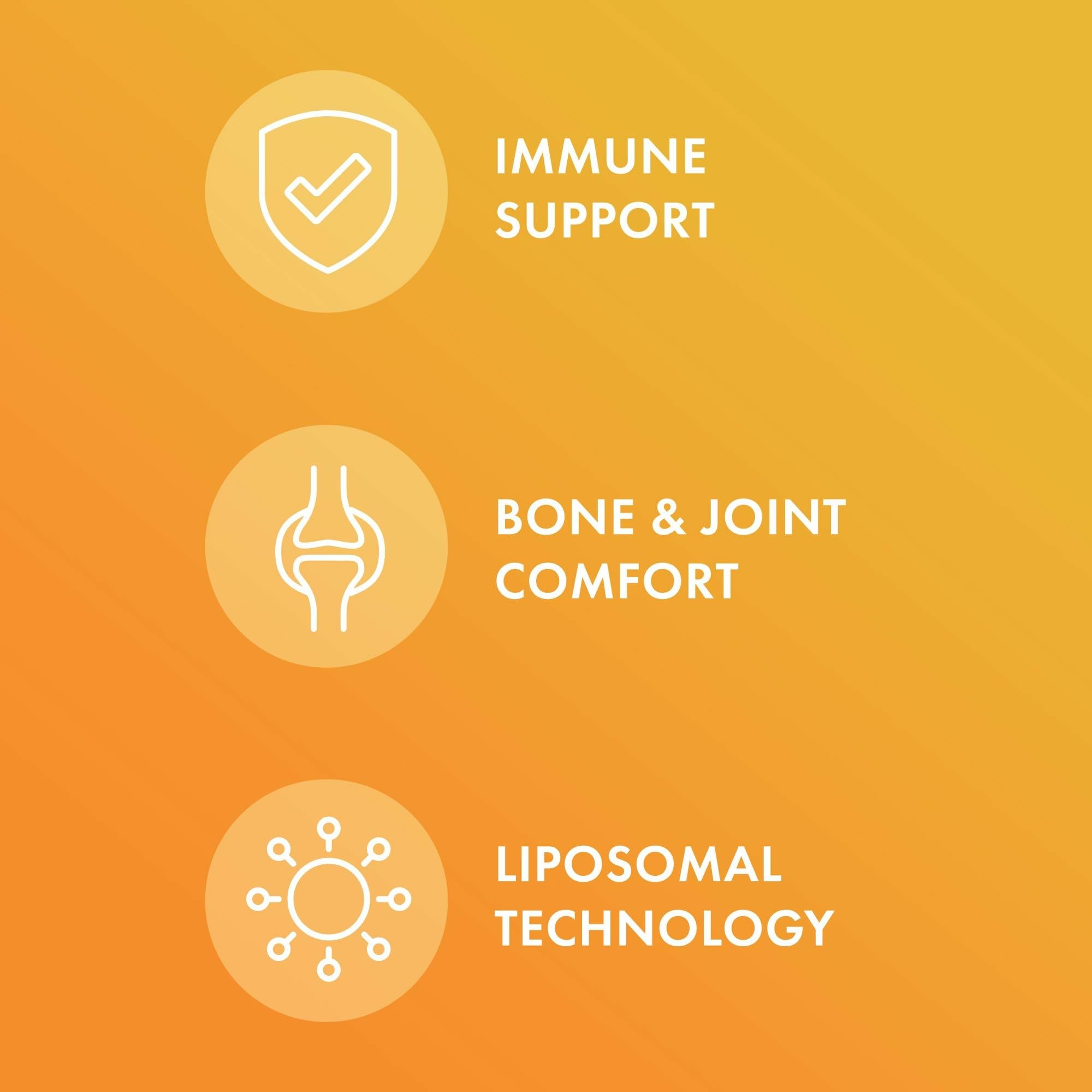 Dr. Mercola Liposomal Vitamin D3 10,000 IU side view of bottle