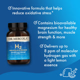 Dr. Mercola Magnesium Hydrogen-Rich Water Tablets in water