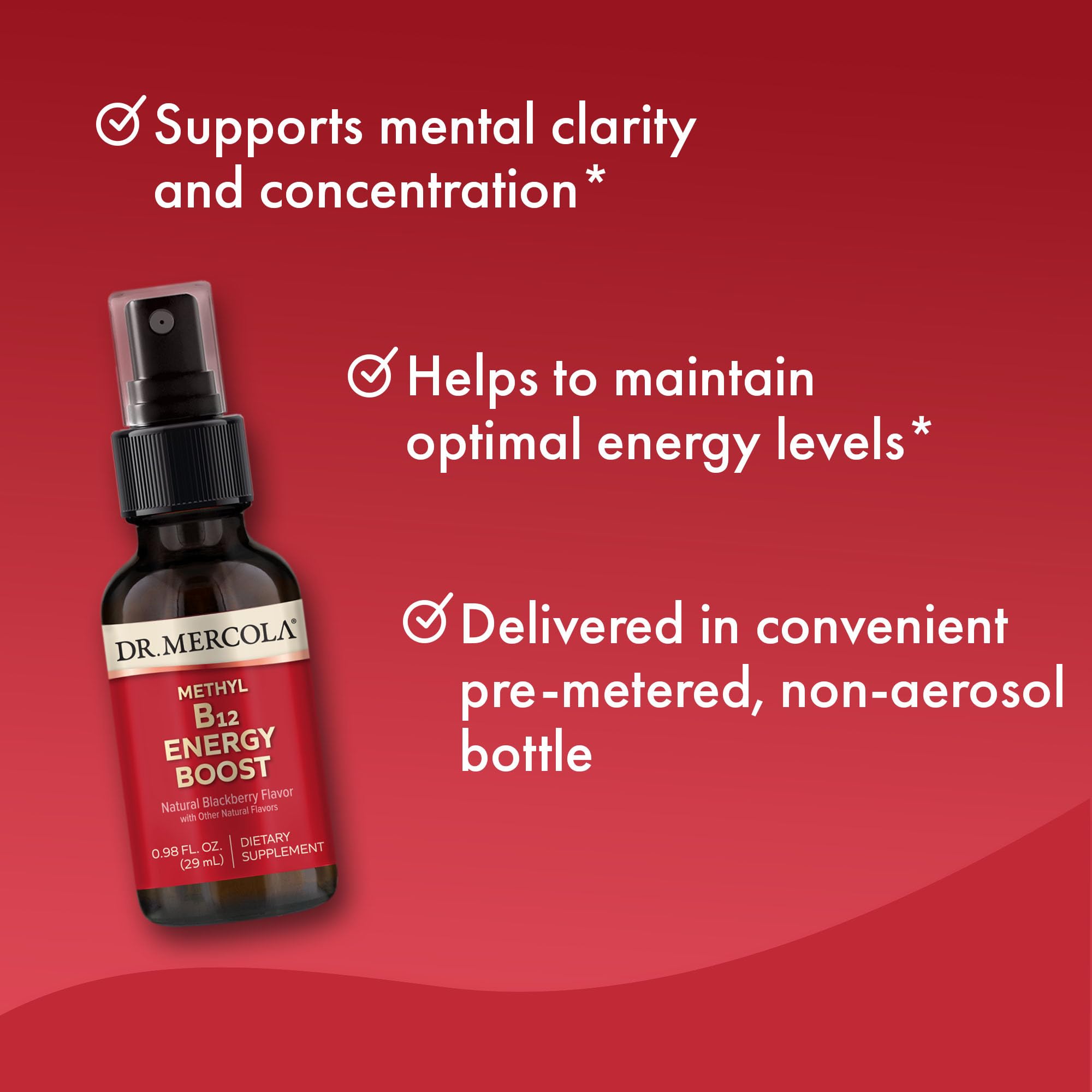 Dr. Mercola Methyl B12 Energy Spray 1000mcg packaging