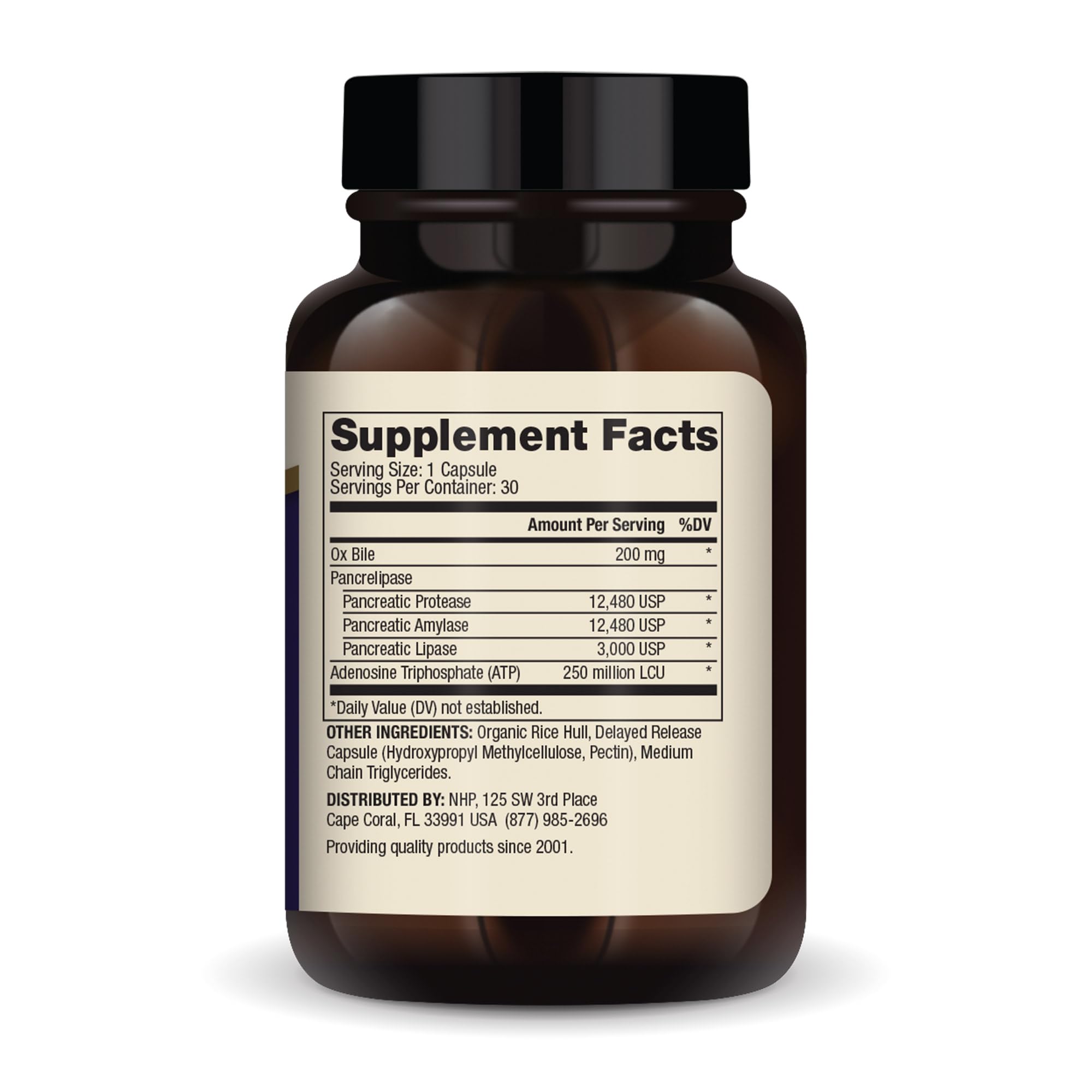 Dr. Mercola Multi-Enzyme Supplement 358g side view