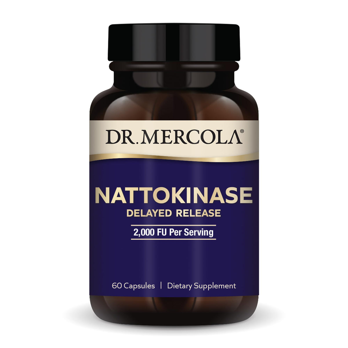 Dr. Mercola Nattokinase Multi-Enzyme Supplement front view