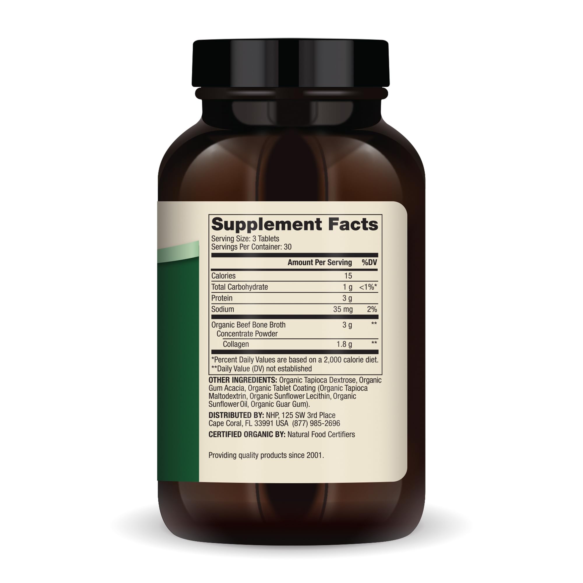 Dr. Mercola Organic Bone Broth Collagen Tablets packaging