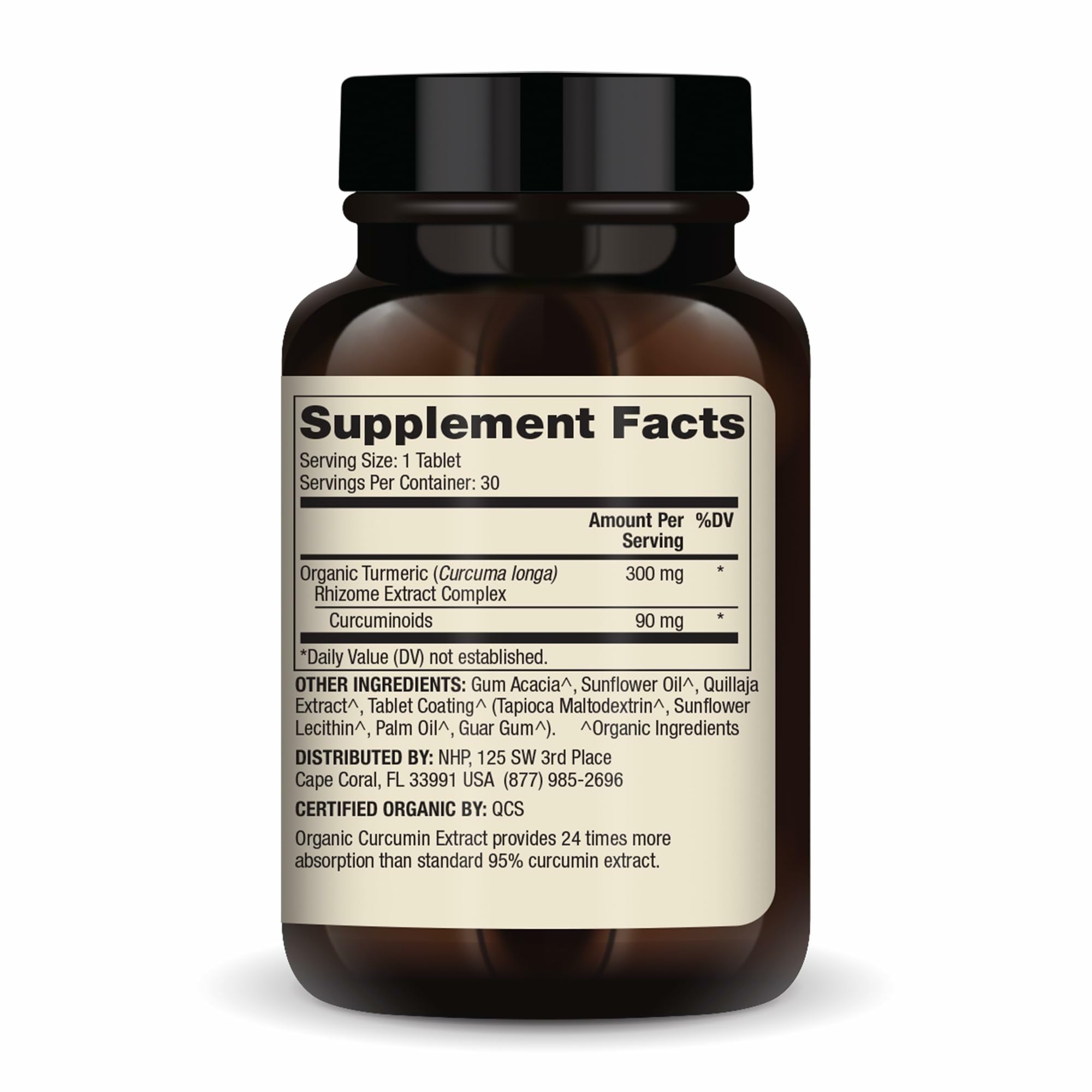 Dr. Mercola Organic Curcumin Extract Tablets packaging
