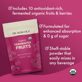 Dr. Mercola Organic Fermented Greens and Fruits Powder scoop