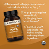 Dr. Mercola Organic Maca Supplement 191g back view