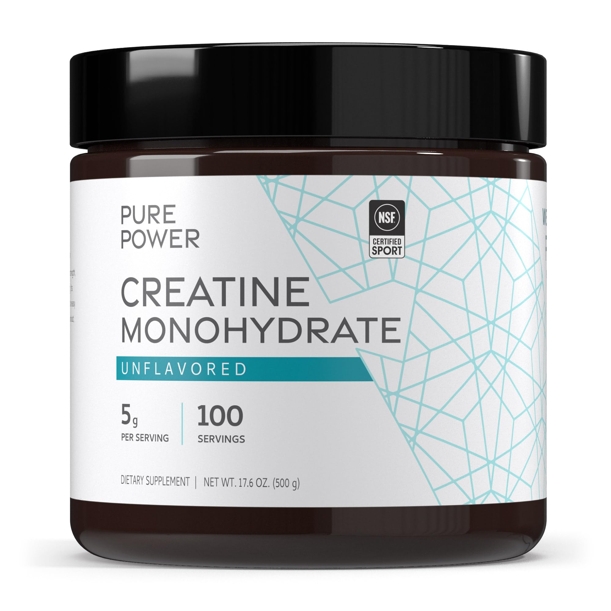 Dr. Mercola Pure Power Creatine Monohydrate 640g front view