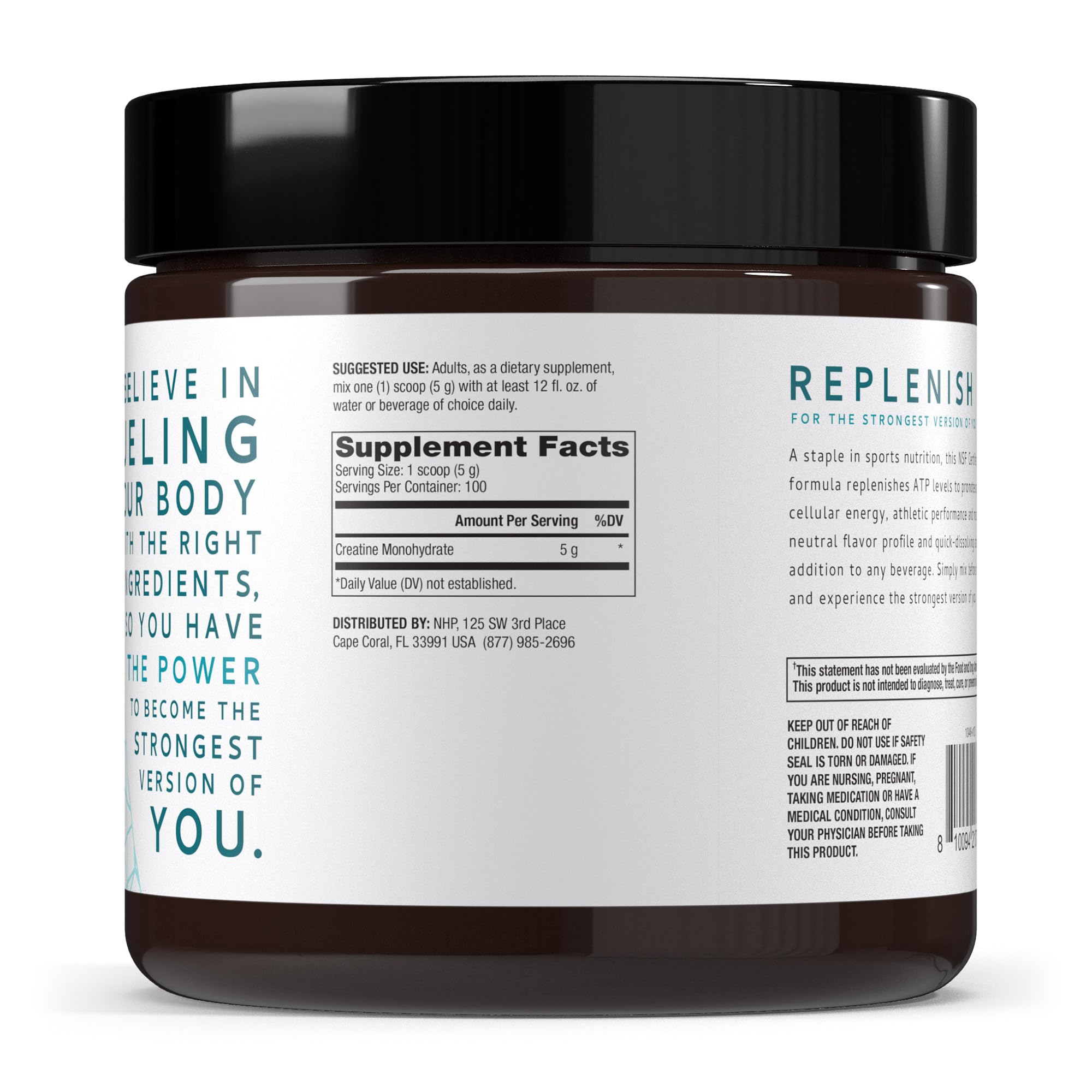 Dr. Mercola Pure Power Creatine Monohydrate 640g packaging