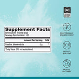 Dr. Mercola Pure Power Creatine Monohydrate 640g unflavoured powder close-up