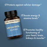 Dr. Mercola Ubiquinol CoQ10 150mg supplement capsules