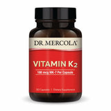 Dr. Mercola Vitamin K2 Capsules 180 mcg front view