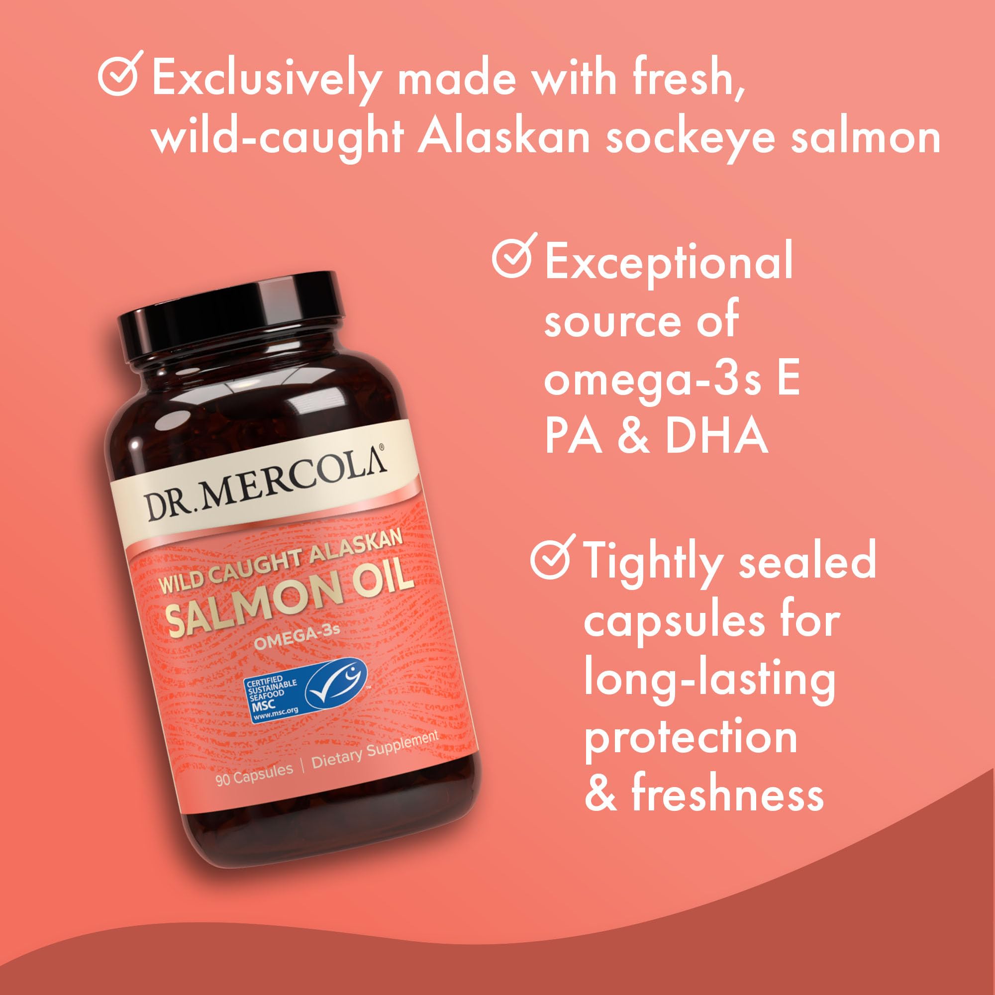 Dr. Mercola Wild Caught Salmon Oil supplement ingredients list