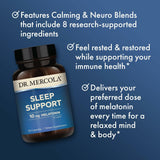 Dr. Mercola with Melatonin 10mg Capsules on a wooden table