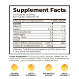 DR. MORITZ Chewable Vitamin D3 K2 Gummies 5000 IU Peach flavour packaging