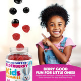 DR. MORITZ Elderberry Gummies back view with ingredient list